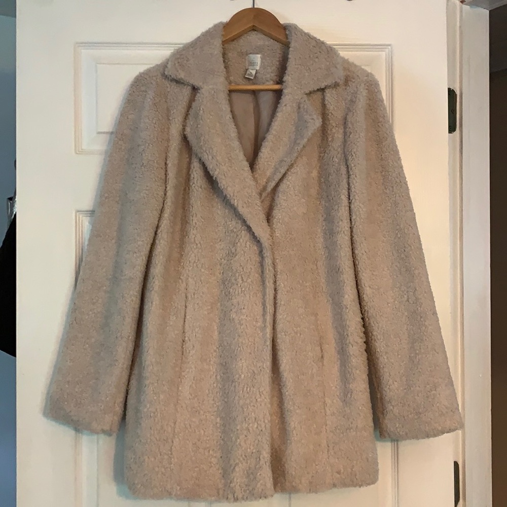 Lauren Conrad Size 10 Blush Teddy Coat